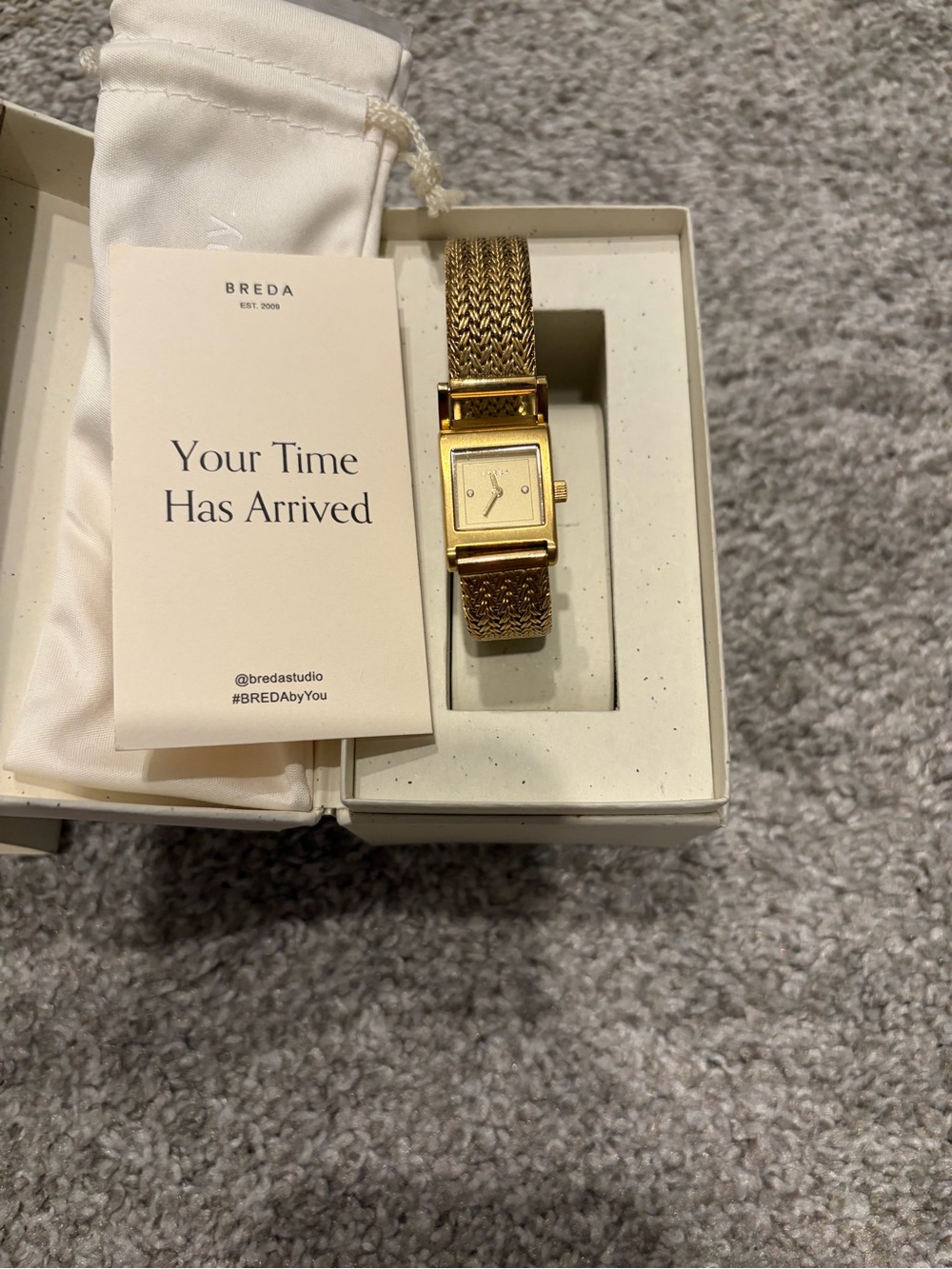 Gold Mesh Bracelet Watch - Women
